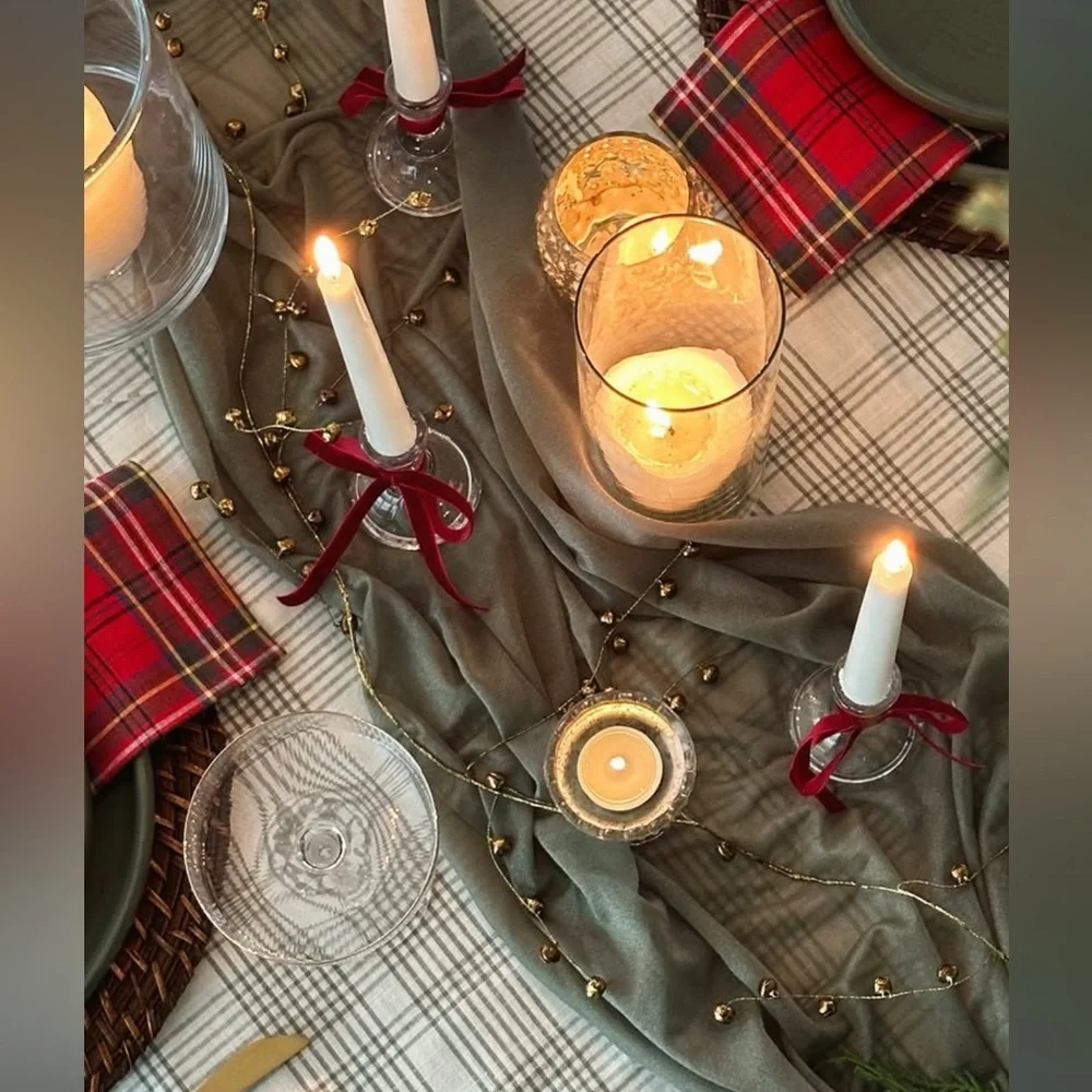 Sage Green 10ft Shimmer Table Runner